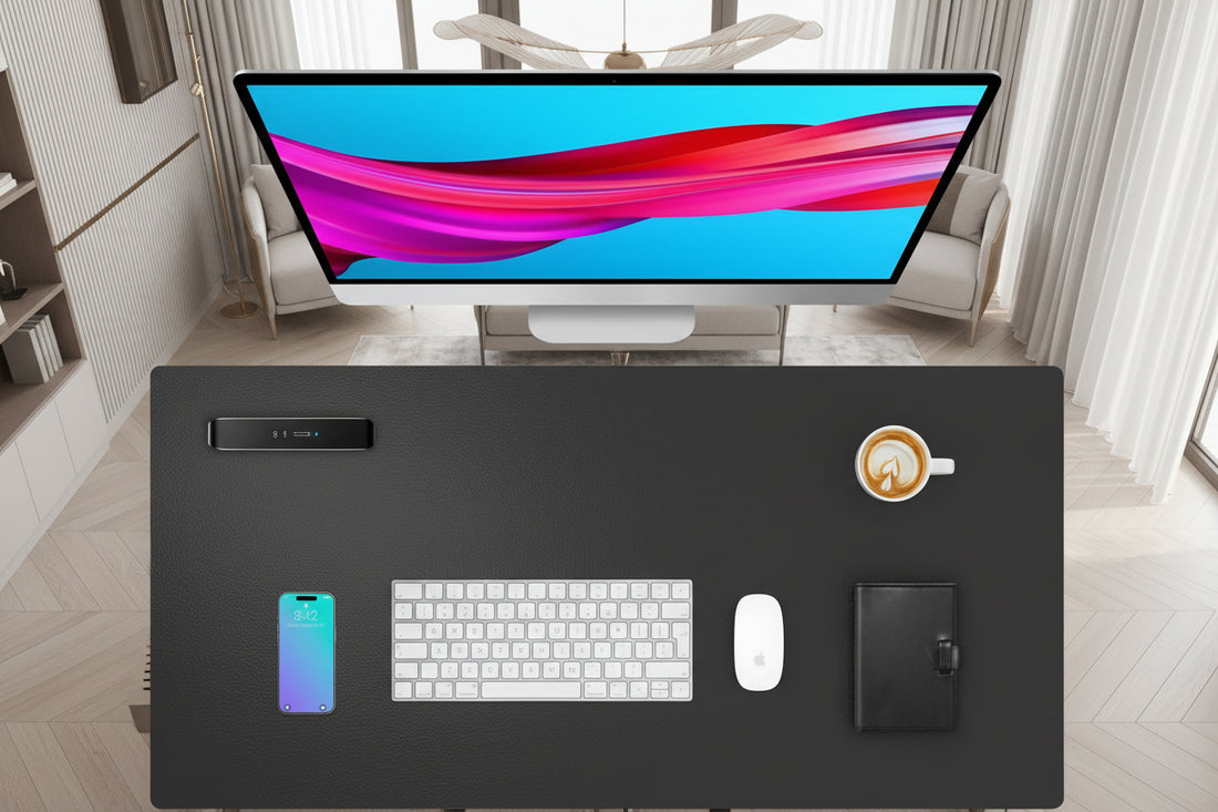 Large PU Leather Desk Mat Nivora Lux