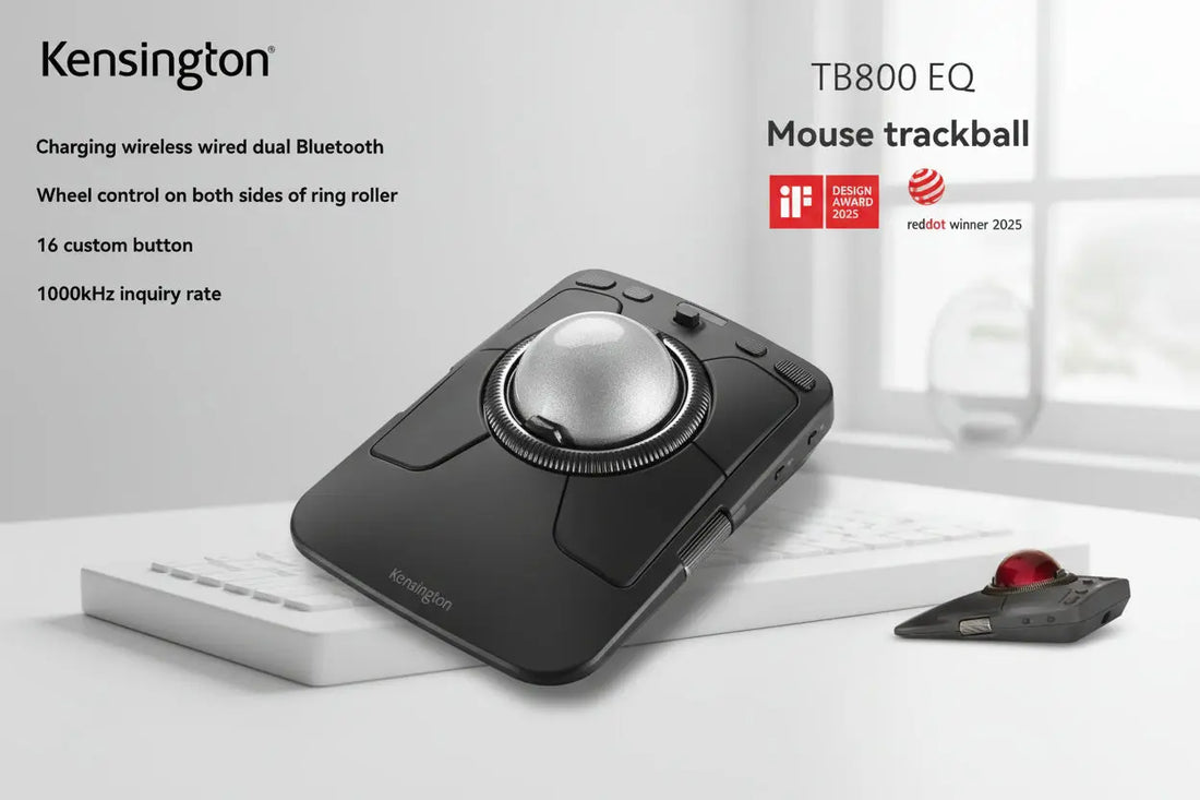 Kensington Trackball Finger Sliding Mouse Nivora Lux