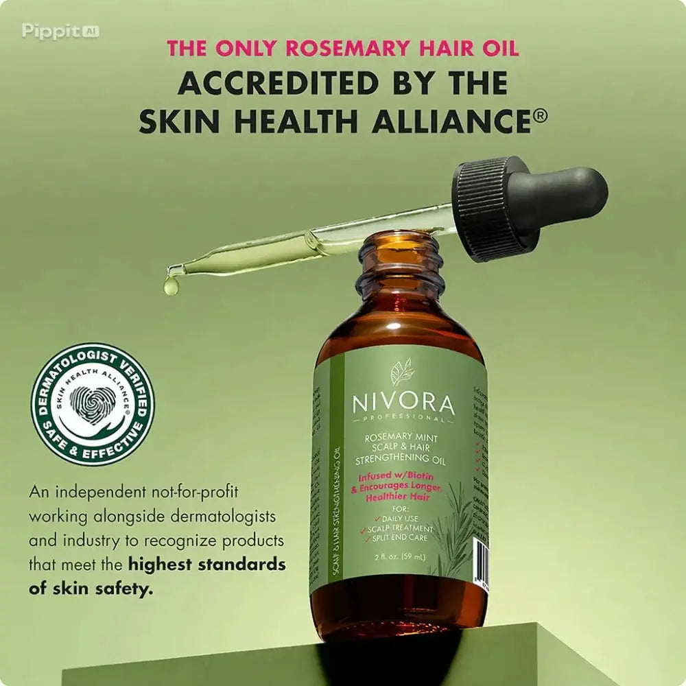 Rosemary Mint Hair Strengthening Oil - Nivora