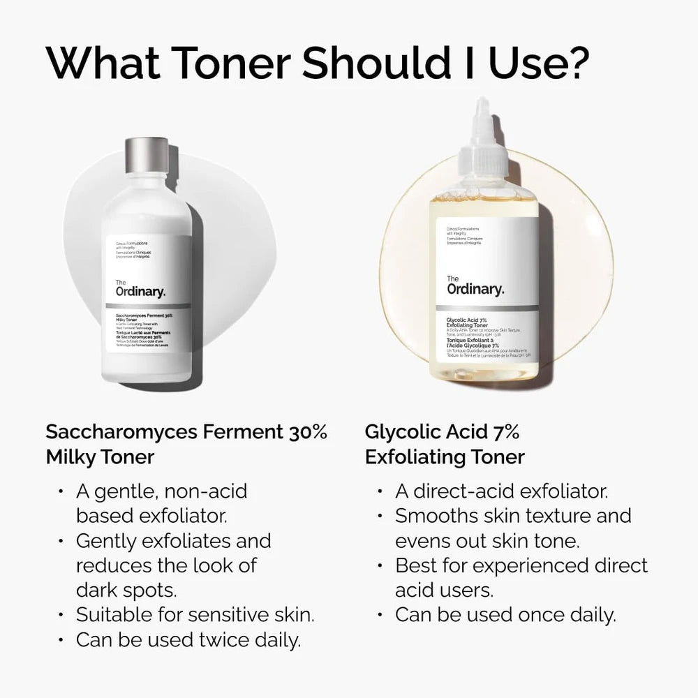 The Ordinary Toner for Skin Texture Glycolic Acid 7% Exfoliating Toner Nivora