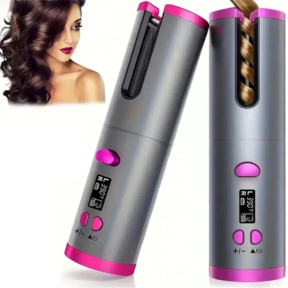 Portable Cordless Automatic Hair Curler Nivora