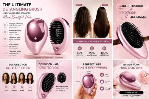 Anti-Static Ionic Electric Hair Brush Nivora