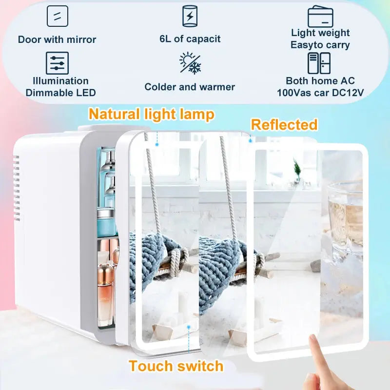 Portable LED Beauty Fridge Nivora Lux