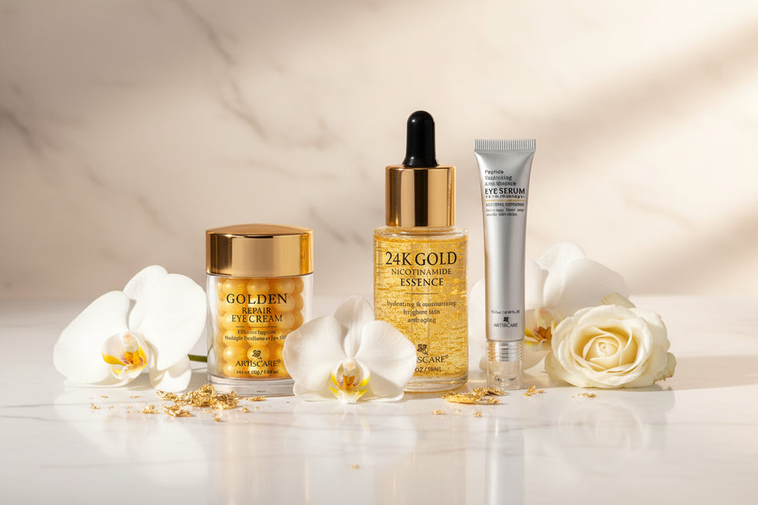 24K Gold Face Care Set Nivora Lux