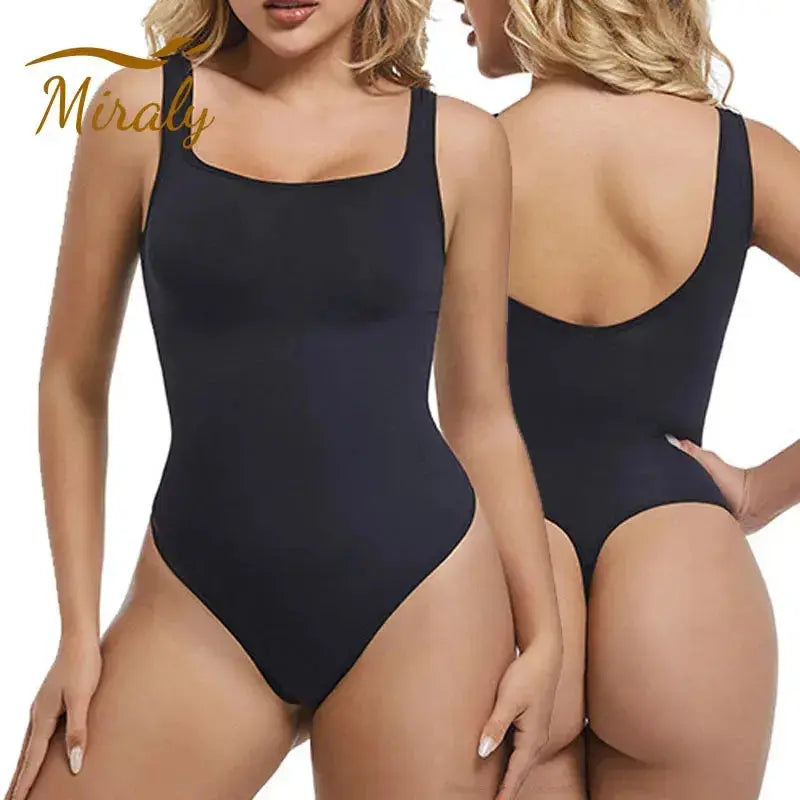SmoothFit Seamless Shaping Bodysuit Tank Thong - Nivora Lux