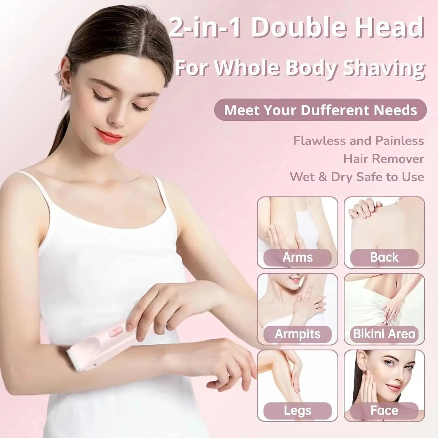 Portable Cordless Hair Remover Nivora Lux