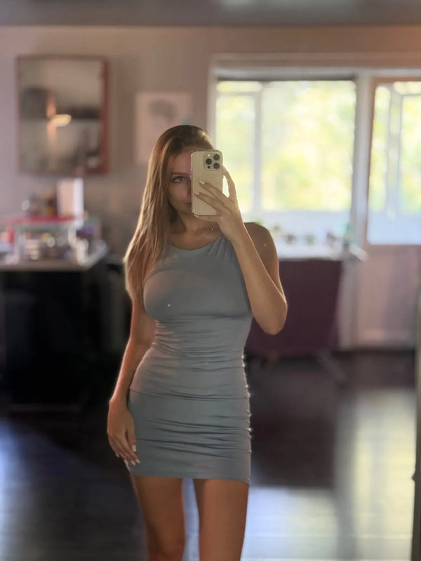 Midnight Wrap Mini Dress Nivora Lux