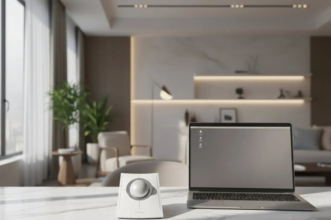 SlimBlade Pro Wireless Trackball Mouse Nivora Lux