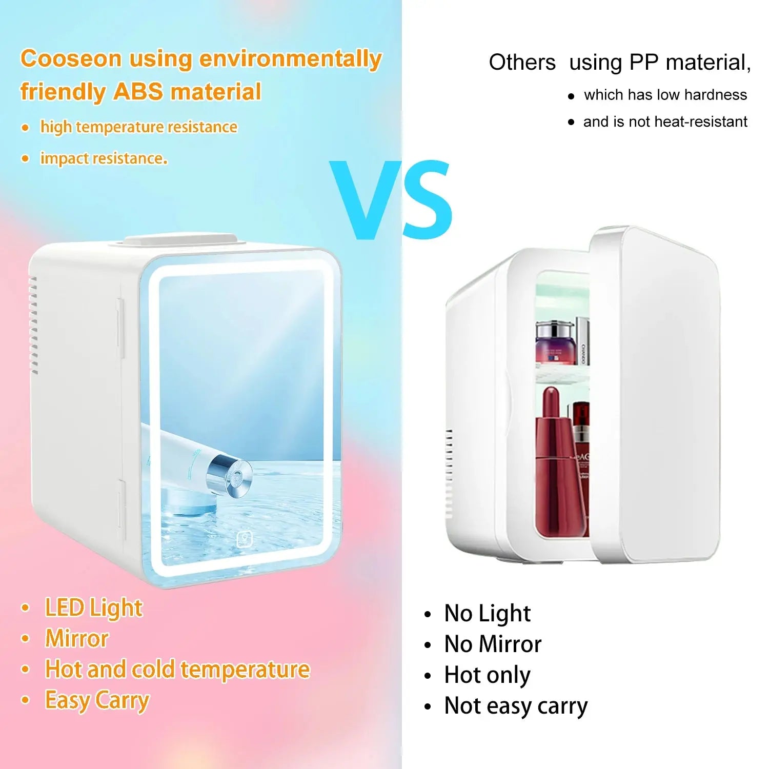 Portable LED Beauty Fridge Nivora Lux