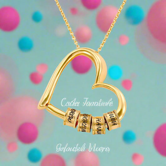 Custom Heart Name Necklace Nivora Lux