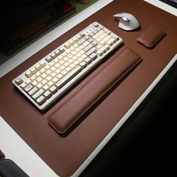 Waterproof PU Desk Mat Set