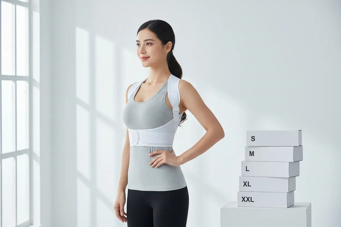 je veux une belle femme qui utilise ce ComfortFit Posture Support Brace et il ya tout les tailles S M L X XXL