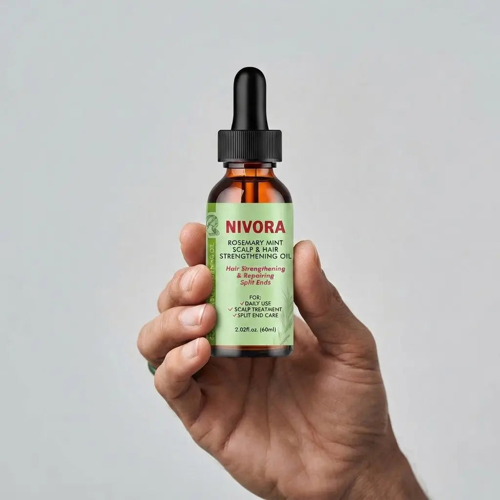 Rosemary Mint Hair Strengthening Oil - Nivora