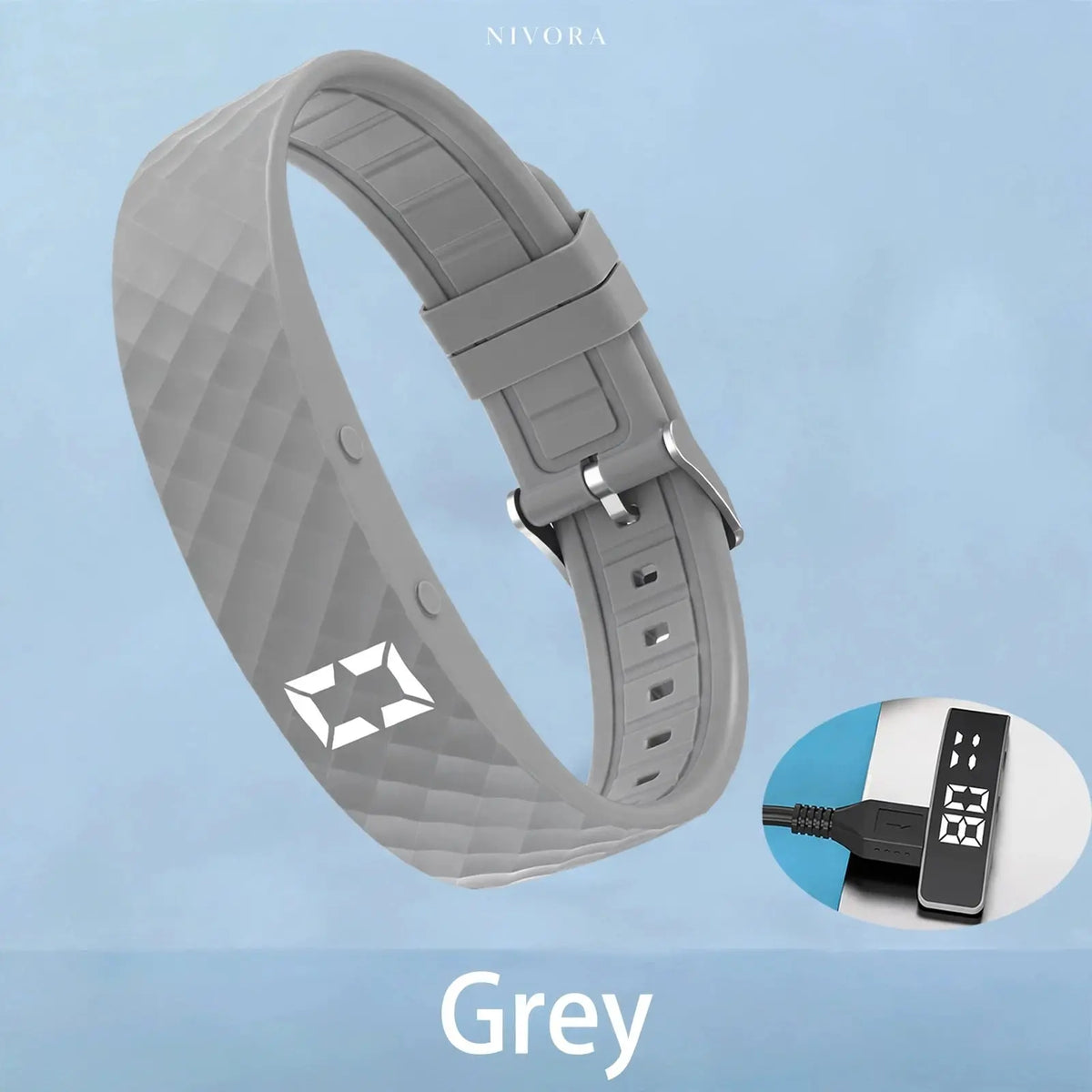 Silicone LED Fitness Pedometer Bracelet Nivora