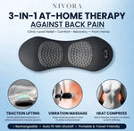 3-in-1 Heated Back Massager and Lumbar Support Pillow Nivora