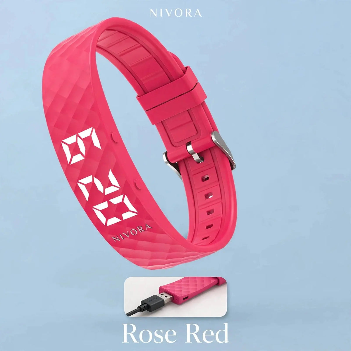 Silicone LED Fitness Pedometer Bracelet Nivora
