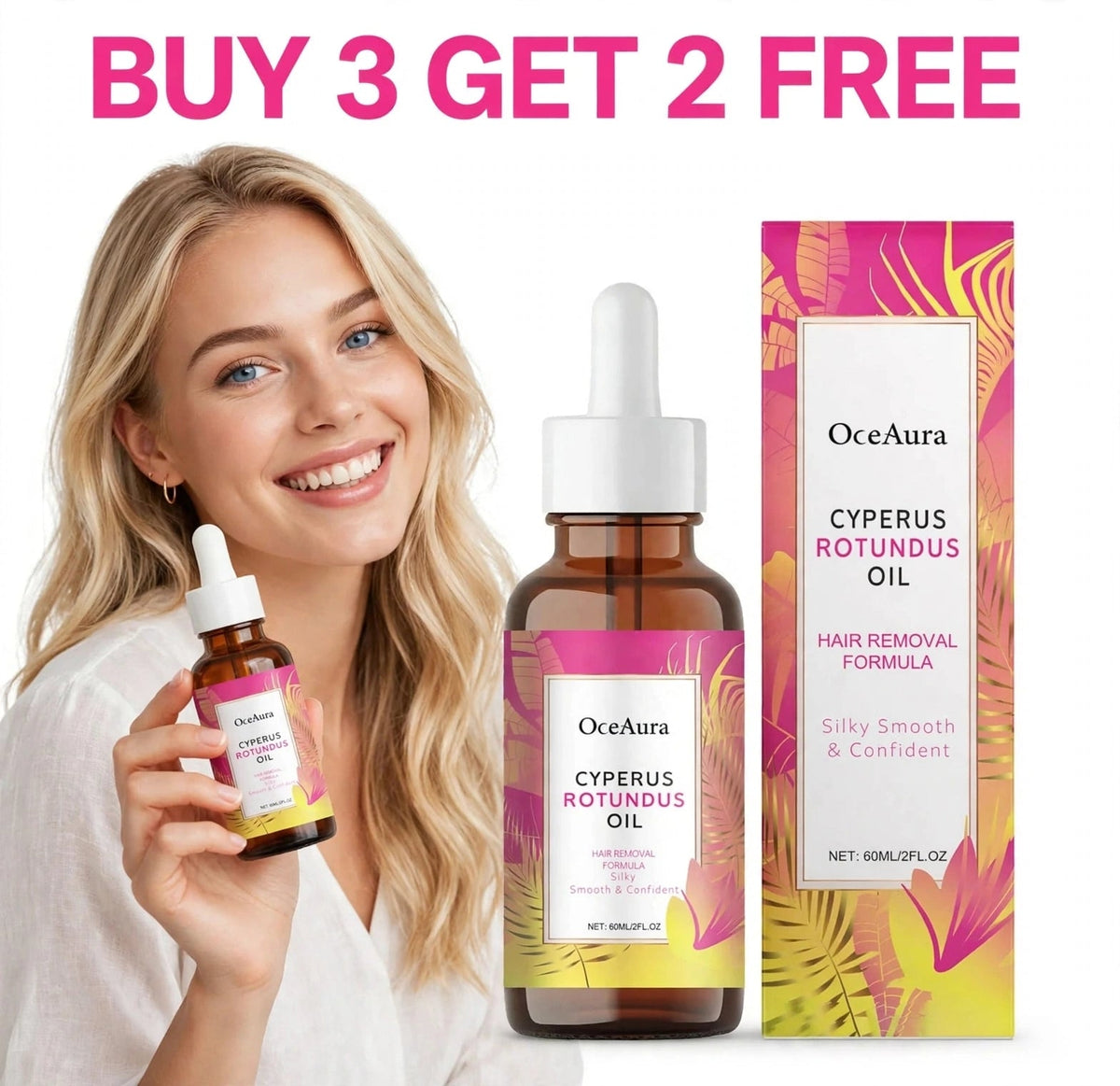 Cyperus Rotundus Oil Natural Hair Reduction Oil Nivora