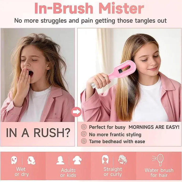 Spray Brush Detangler Mist Combo Nivora